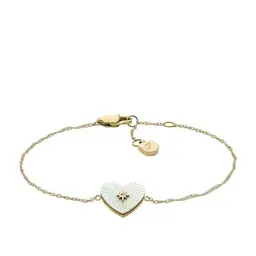 Fossil Damenarmband aus Gold-Edelstahl, JF04733710