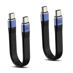 2 Stück USB-C Kabel 40Gbps, 240W Schnellladung, unterstützt 8K, passend für iPhone, MacBook, Samsung, Huawei