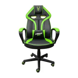 Woxter Stinger Alien Grün - Ergonomischer Gamingstuhl mit verstellbarer Höhe und Lendenkissen