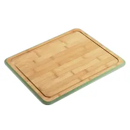 KESPER Schneidbrett aus Bambus, 40 x 30 cm, Braun-Grün