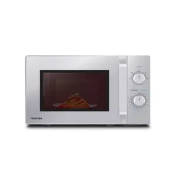 Toshiba Solo-Mikrowelle 20L, Freistehende, 800W, mit Auftaufunktion und LED-Beleuchtung, Silber