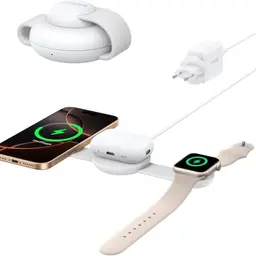 Anker MagGo 3-in-1 Kabellose Ladestation, MagSafe-kompatibles 15W Ladegerät für iPhone 17/16, AirPods & Apple Watch