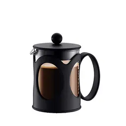 Bodum Kenya French Press, 500ml - Manuelles Kaffeebereiter aus Borosilikatglas und Edelstahl - Spülmaschinenfest