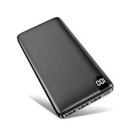 Riapow Power Bank 26800mAh - Tragbares Ladegerät mit 4 Ausgängen für Smartphones und Tablets