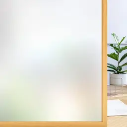 rabbitgoo Sichtschutzfolie Fenster Selbsthaftend, Milchglasfolie 60 x 120 cm, Anti UV für Zuhause und Büro