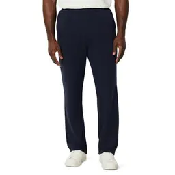 Amazon Essentials Herren Sweatpants mit offenem Beinabschluss, weiche Baumwolle, Marineblau, Größe L