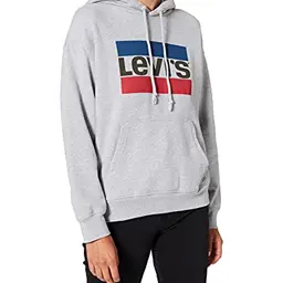 Levi's Damen Hoodie mit Logo in Heather Grey, Größe M