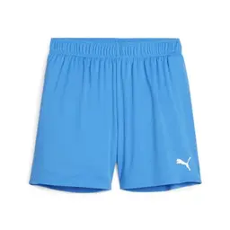 Puma teamGOAL Damen Shorts, Ignite Blue-Weiß, Unisex, bequeme gestrickte Shorts