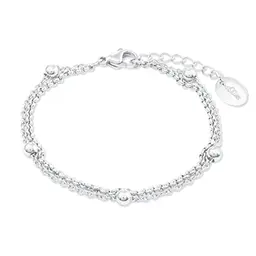 s.Oliver Damen Armband aus Edelstahl, verstellbare Länge 16-20 cm