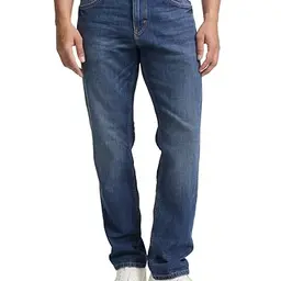 TOM TAILOR Herren Jeans Marvin Straight - Used Mid Stone Blue, 30/34