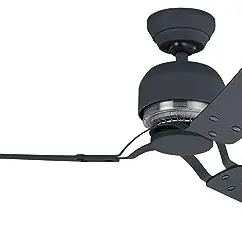 HUNTER FAN Deckenventilator Industrie II 132 cm mit Wandsteuerung und 3 wechselbaren Flügeln in Graphit und Kastanie