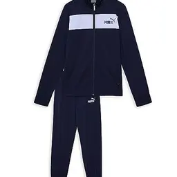 PUMA Jungen Poly Track Suit, Blau (Peacoat), Größe 152