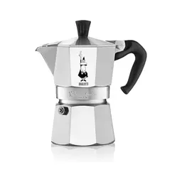 Bialetti Moka Express Espressomaschine für 4 Tassen – Traditioneller italienischer Kaffeegenuss, Aluminium, Silber
