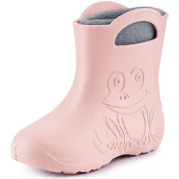 Ladeheid gefütterte Gummistiefel für Kinder in Puderrosa, Größe 24/25 EU