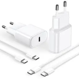 USB C Ladegerät mit 2M Kabel, 20W PD Schnellladung für iPhone 17/16/15, iPad Pro/Air, MacBook