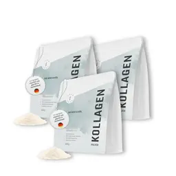 Collagen Pulver 3x500g | Hydrolysat Peptide Typ 1 & 3 | Geschmacksneutral | 3 Monatsvorrat
