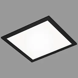 Briloner LED Deckenleuchte, 12 Watt, 1.300 Lumen, Weiß-Schwarz, 295x295mm