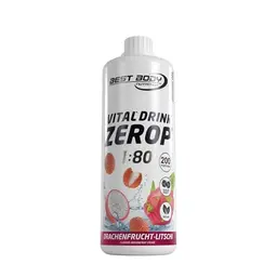 Best Body Nutrition Vital Drink ZEROP® - Drachenfrucht-Litschi, zuckerfreies Getränkekonzentrat, 1000 ml