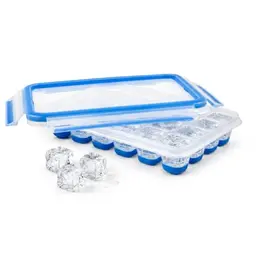 EMSA Clip & Close Frischhaltedose, 22,6 x 16,5 x 4,9 cm, 100 % dicht, spülmaschinen-, mikrowellen- und gefriersicher, Blau