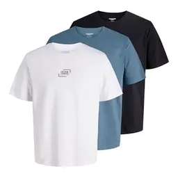 JACK & JONES Graphic T-Shirt 3er-Pack, o-neck