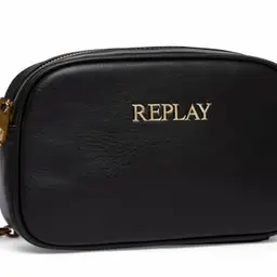 Replay Damen Handtasche aus Kunstleder - Schwarz