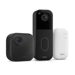 Blink Outdoor 4-Kamera-System mit Videotürsprechanlage und Sync Module Core