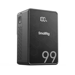 SMALLRIG V Mount Akku VB99 SE, 99Wh Mini V-Mount mit USB-C Schnellladung, D-TAP, USB-A, Dual-DC-Anschluss, OLED für Kamera und Videoleuchte