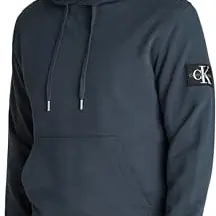Calvin Klein Jeans BADGE HOODIE Herren Hoodie, Blau (Ink), XXS