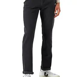 Amazon Essentials Herren Stretchjeans - Verwaschenes Schwarz, 34W / 31L
