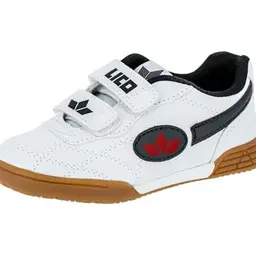 Lico Kinder Hallenschuhe Bernie V, Weiß Marine, Größe 38 EU