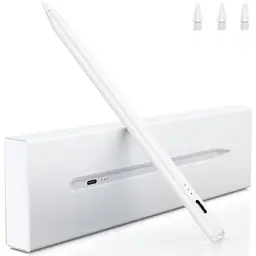 Stift für iPad (2018-2024) - Pencil 2. Generation mit Palm Rejection & Neigungssensitivität (weiß)