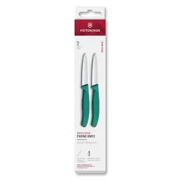 Victorinox Swiss Classic Messer-Set, 2-teilig, 8 cm, rostfreier Stahl, Grün