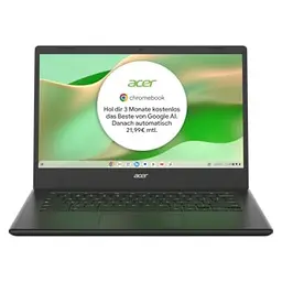 Acer Chromebook 314 Laptop, 14" FHD Display, Intel Celeron, 4 GB RAM, 128 GB SSD, schwarz