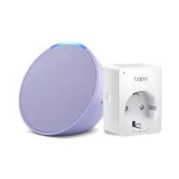 Echo Pop in Lavendel + TP-Link Tapo P110MA WLAN-Steckdose - Smart Home-Einsteigerpaket