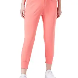 Amazon Essentials Damen Fleece-Jogginghose in Korallenrosa, Größe L