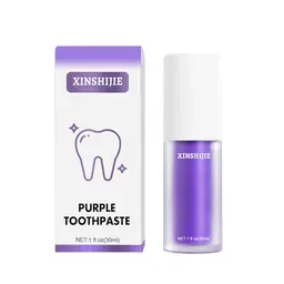 Purple Whitening Toothpaste für Zahnfleckenentfernung und sanfte Zahnfleischpflege