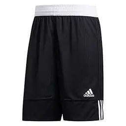 adidas Herren 3G SPEED REVERSIBLE SHORTS - Schwarz / Weiß, Größe M