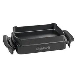 TEFAL OptiGrill Snacking & Baking Backschale, antihaftbeschichtet, für Aufläufe, Pizza und Brot, spülmaschinenfest, schwarz