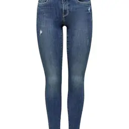 ONLY Damen Skinny Jeans, mittlere Taille, enganliegend