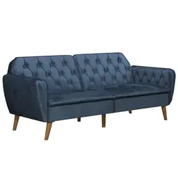 Novogratz Tallulah Schlafsofa, Samt Blau