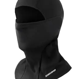 SoeKewo Sturmhaube Winter Balaclava Warm für Motorrad und Fahrrad, Schwarz