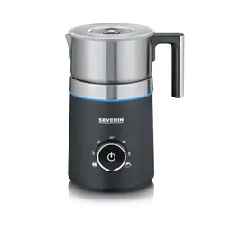 SEVERIN SPUMA 700 Induktions-Milchaufschäumer, Edelstahl, spülmaschinengeeignet, schwarz-matt