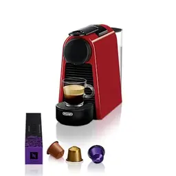 Nespresso De'Longhi Essenza Mini EN 85.R Kaffeekapselmaschine mit 7 Kapseln, platzsparend, Rot