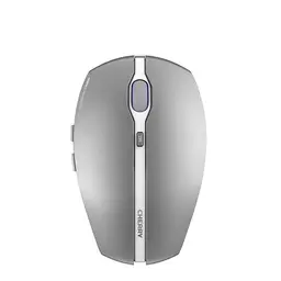 CHERRY GENTIX BT Kabellose Bluetooth-Maus für bis zu 3 Geräte, Umschaltbare DPI, Frosted Silver