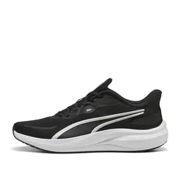 Puma Skyrocket Lite Unisex Laufschuh, Schwarz/Weiß/Silber, Gr. 44.5