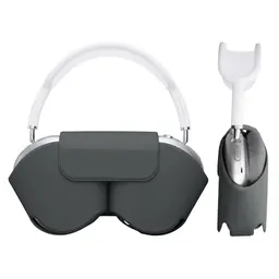 kwmobile Hülle für Apple AirPods Max - Weiche Tasche in Dunkler Schiefer - Sleep Mode kompatibel