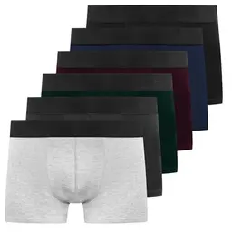 YouShow Boxershorts Herren 6er Pack Baumwolle, bequeme Retro-Shorts Unterwäsche 3XL