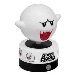 Paladone Super Mario Boo LED-Nachtlicht, Bewegungsmelder und Sicherheitsalarm - offiziell von Nintendo, für Kinderzimmer und Zuhause