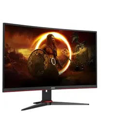 AOC Gaming CQ27G2SE - 27 Zoll QHD Curved Monitor, FreeSync Premium, schwarz-rot