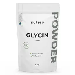 Nutri Glycin Pulver vegan 500 g - Hochdosierte Aminosäure ohne Zusatzstoffe - Ideal als Zuckerersatz